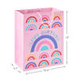 Mod Rainbows Large Birthday Gift Bag measurement image number 3