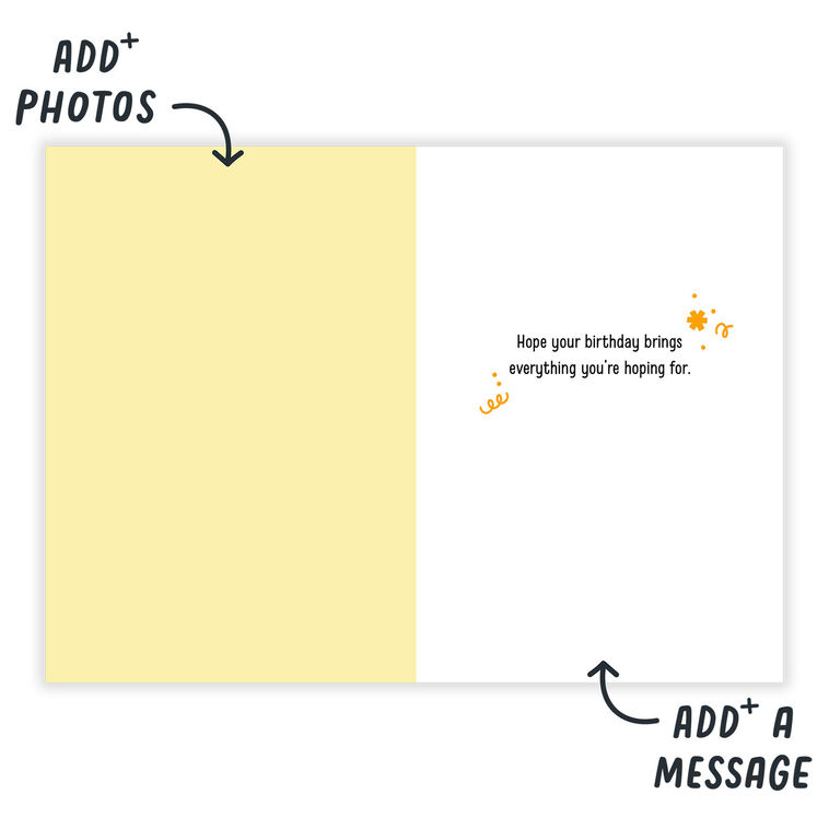 November Wishbone Personalized Birthday Card  image number 3