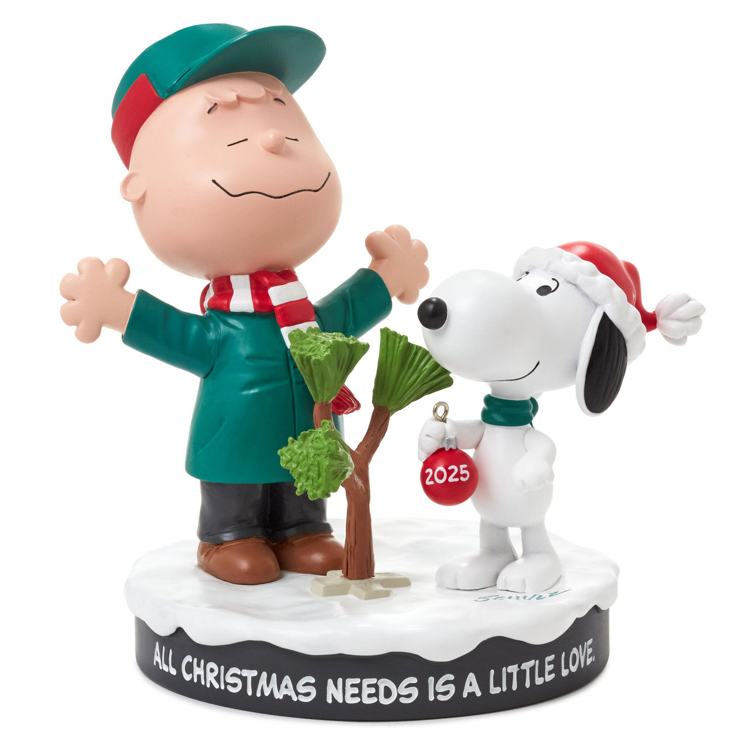 Peanuts® Charlie Brown and Snoopy With Tree Figurine, 5.25" for only USD 44.99 | Hallmark