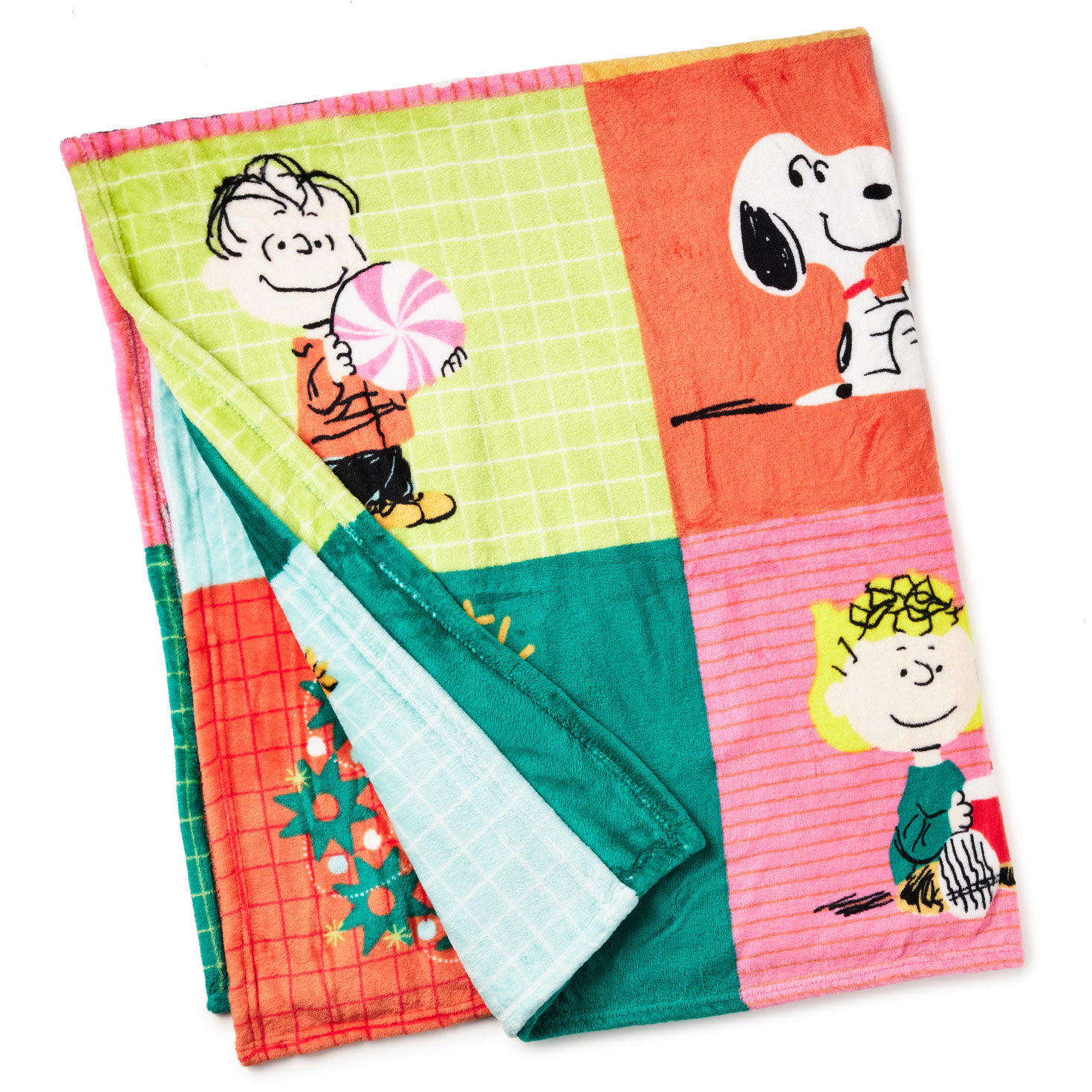 Peanuts® Holiday Patchwork Throw Blanket, 50x60