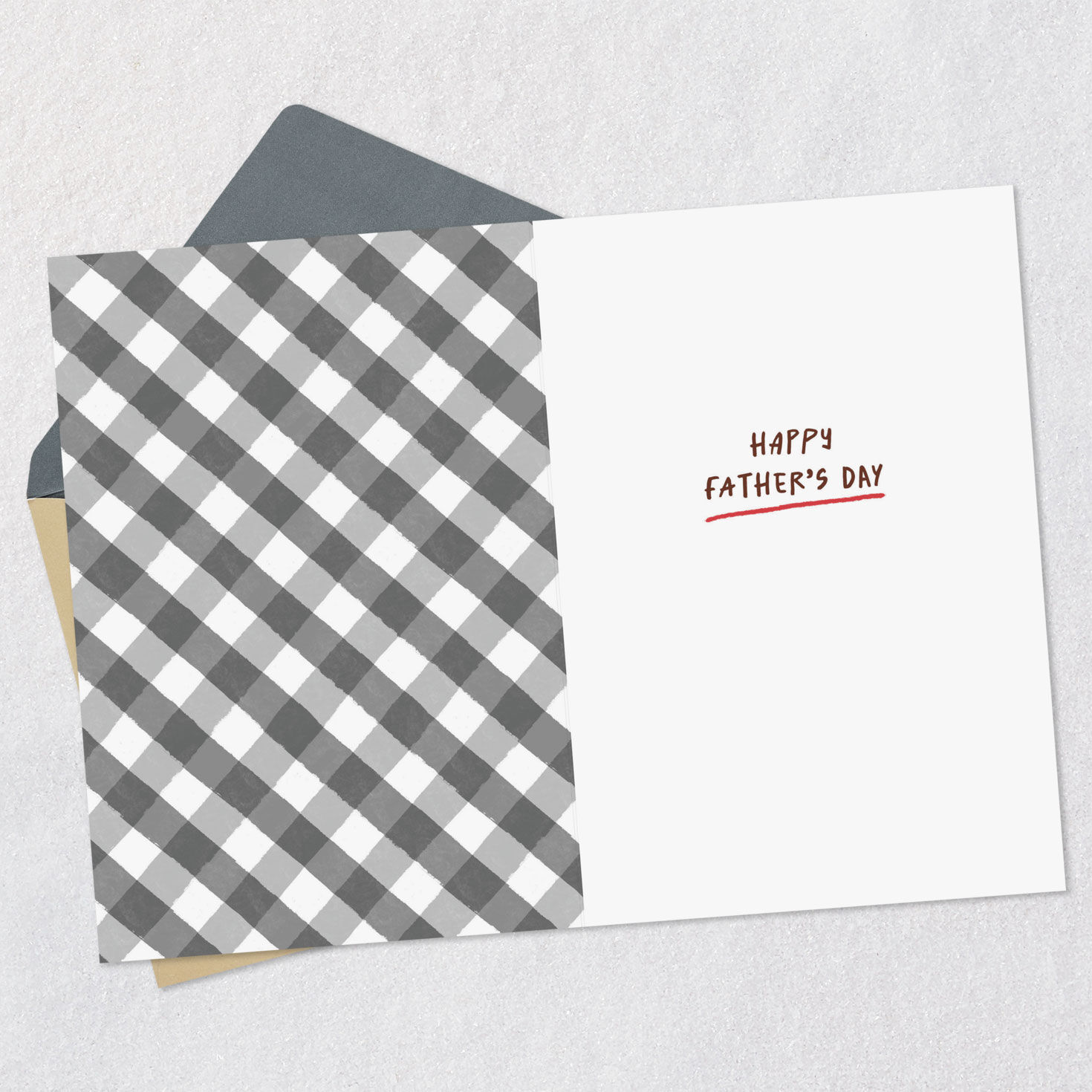 T-Bone Steak Pun Rare Dad Father's Day Card Open card with envelope image number 3