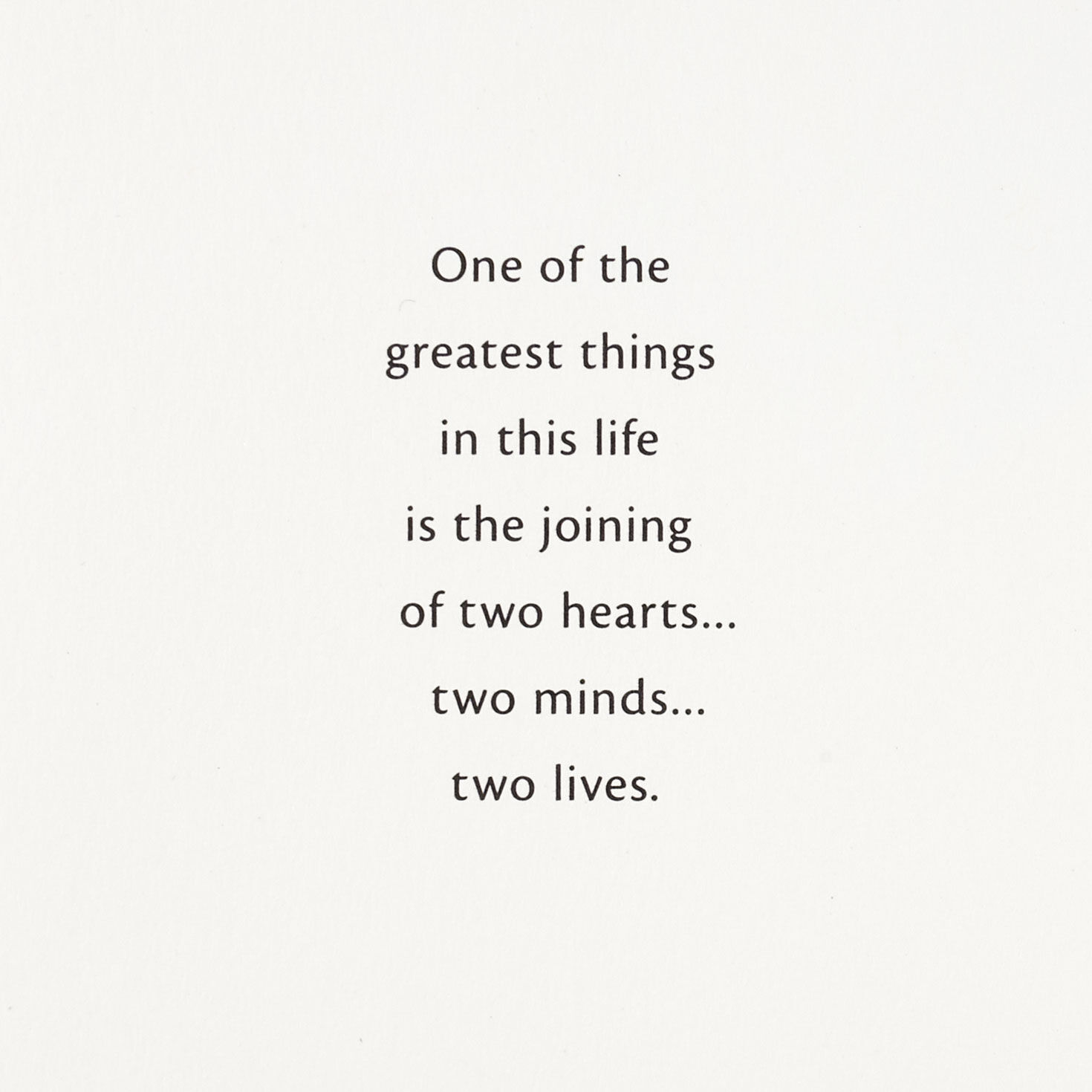 Mr. & Mrs. Black and Gold With Jewels Wedding Card Sentiment image number 2