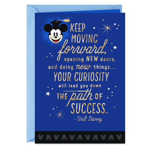 Disney Mickey Mouse Follow Your Heart Graduation Card