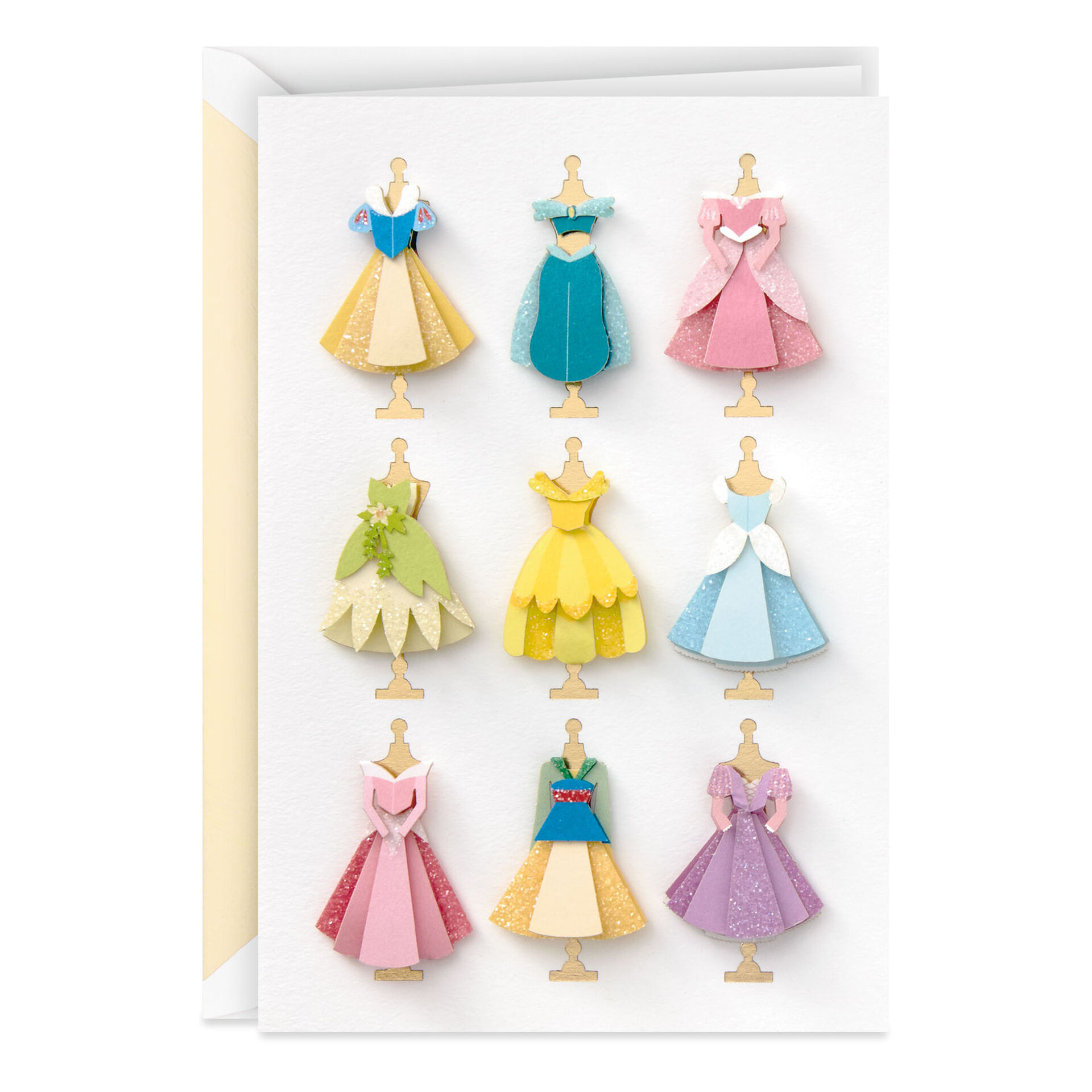 Disney Princess Dresses Blank Card Greeting Cards Hallmark