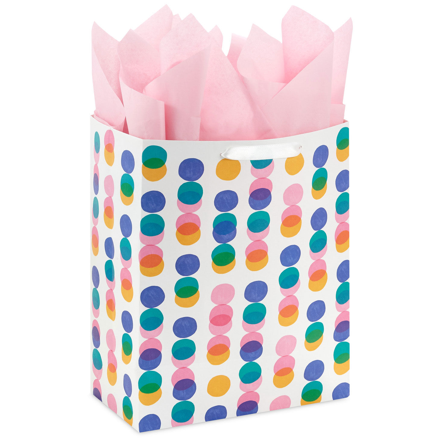 13" Falling Rows of Dots Large Gift Bag With Tissue Paper for only USD 6.99 | Hallmark