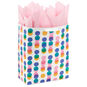 13" Falling Rows of Dots Large Gift Bag With Tissue Paper, , large image number 6