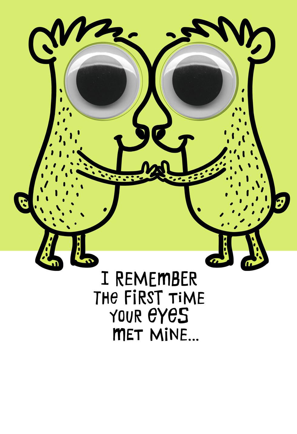 Googly Eyed Couple Anniversary Card
