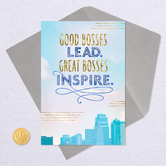 You're a Great Leader Boss's Day Card, , large image number 5