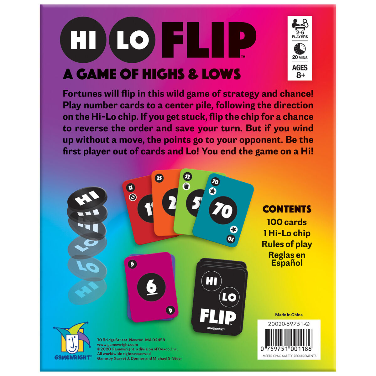 Hi Lo Flip Card Game Puzzles & Games Hallmark