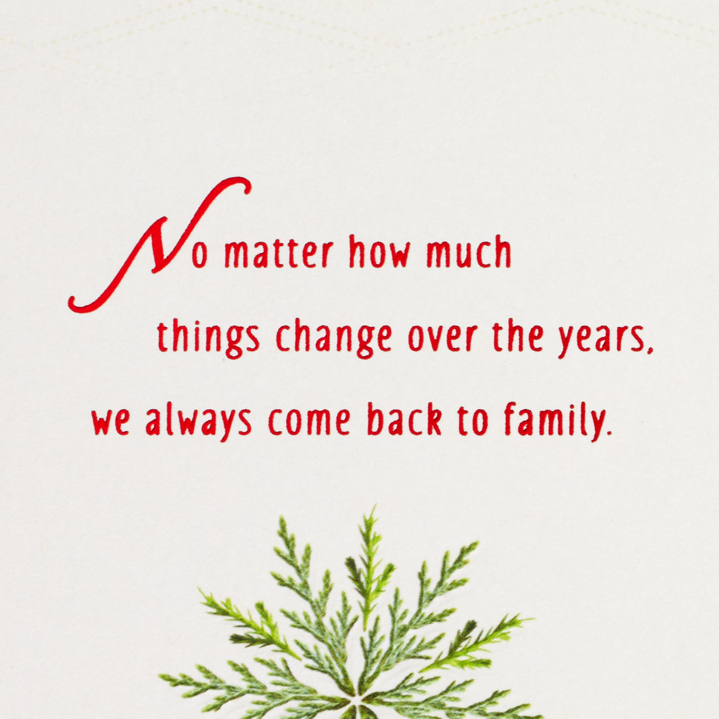 Pinecone Wreath Christmas Card for Brother Sentiment image number 2
