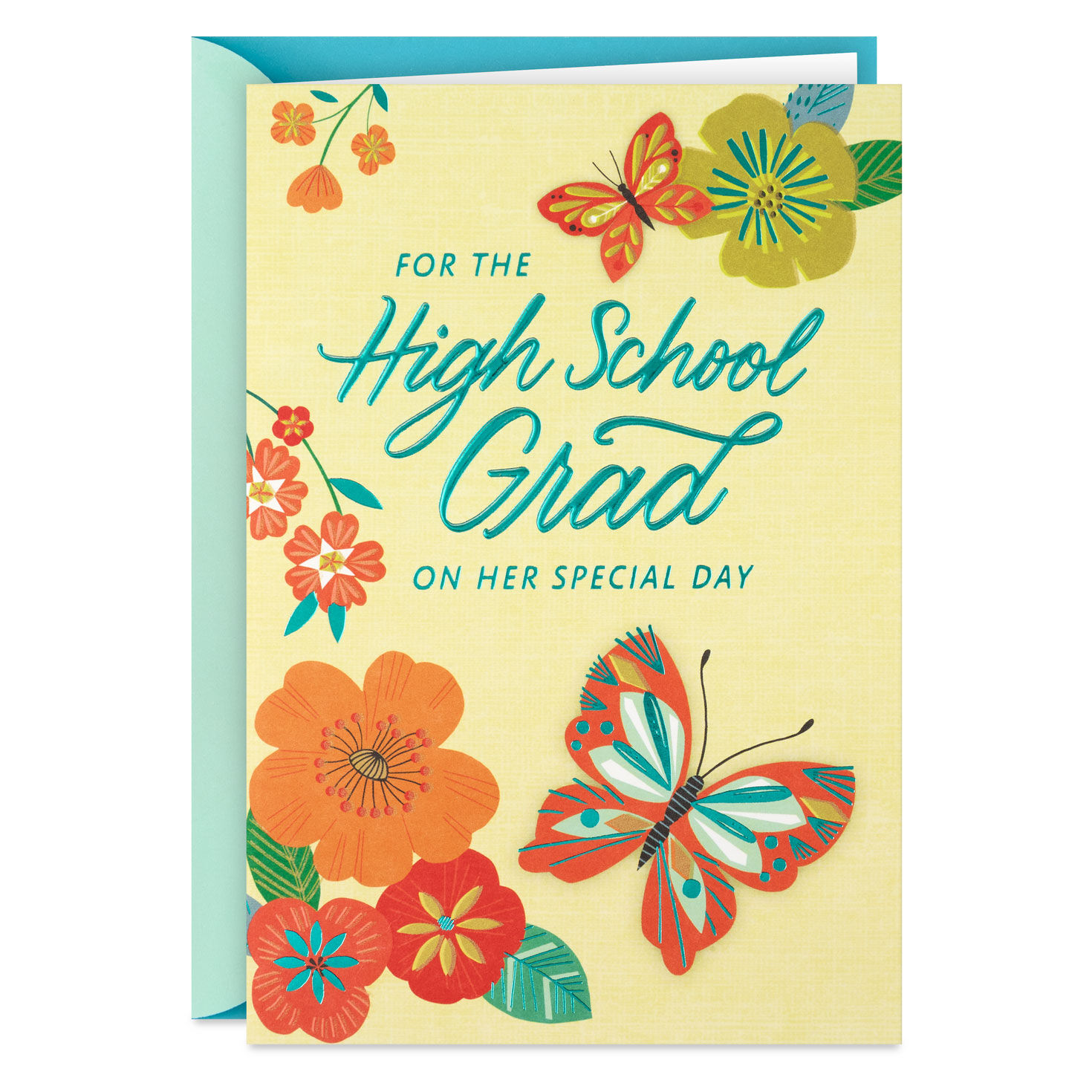 Let Your Life Take Flight Pop-Up High School Graduation Card for Her