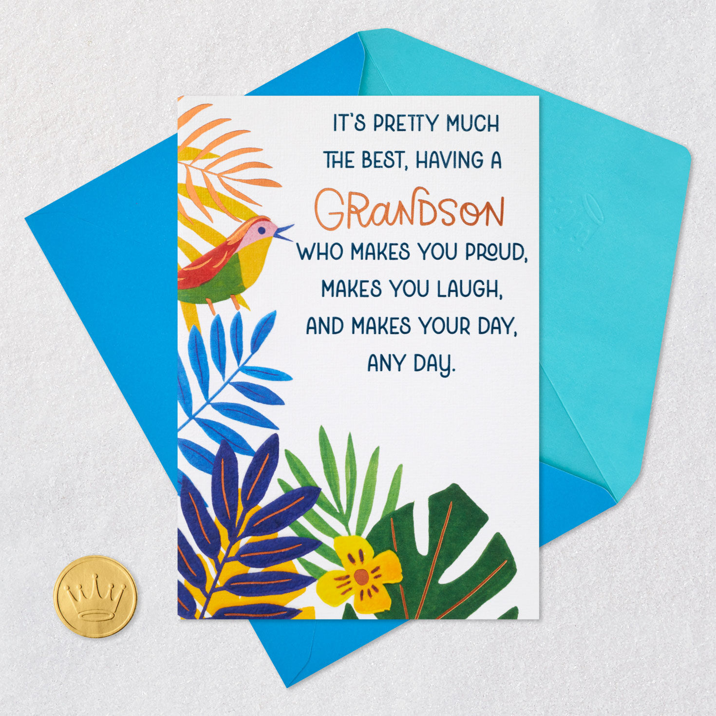 You Make Me Proud Father's Day Card for Grandson, , large image number 5