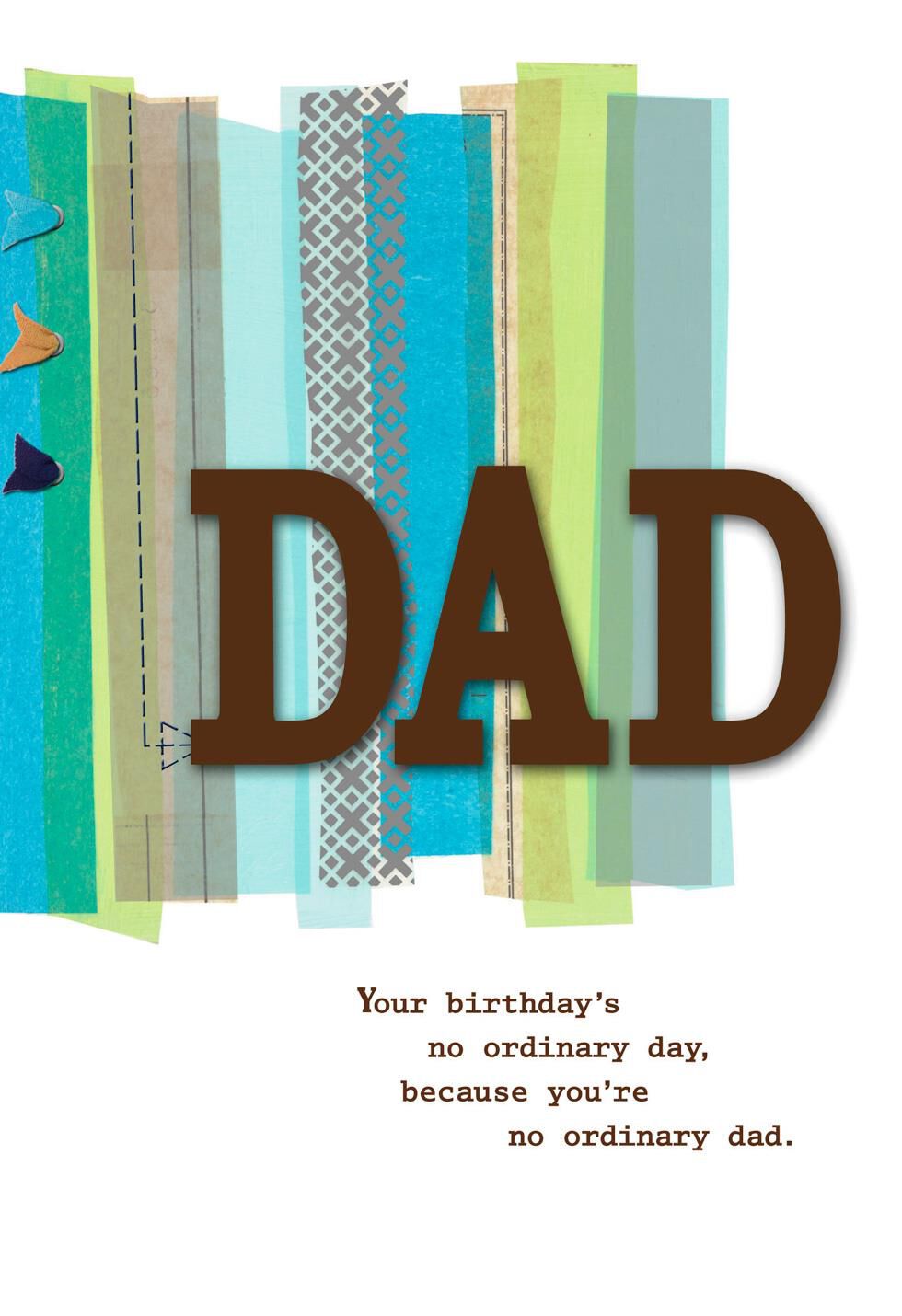 Loved, Admired and Celebrated Birthday Card for Dad