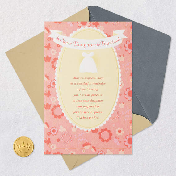God's Special Plans Religious Baptism Card for Girl, , large image number 6