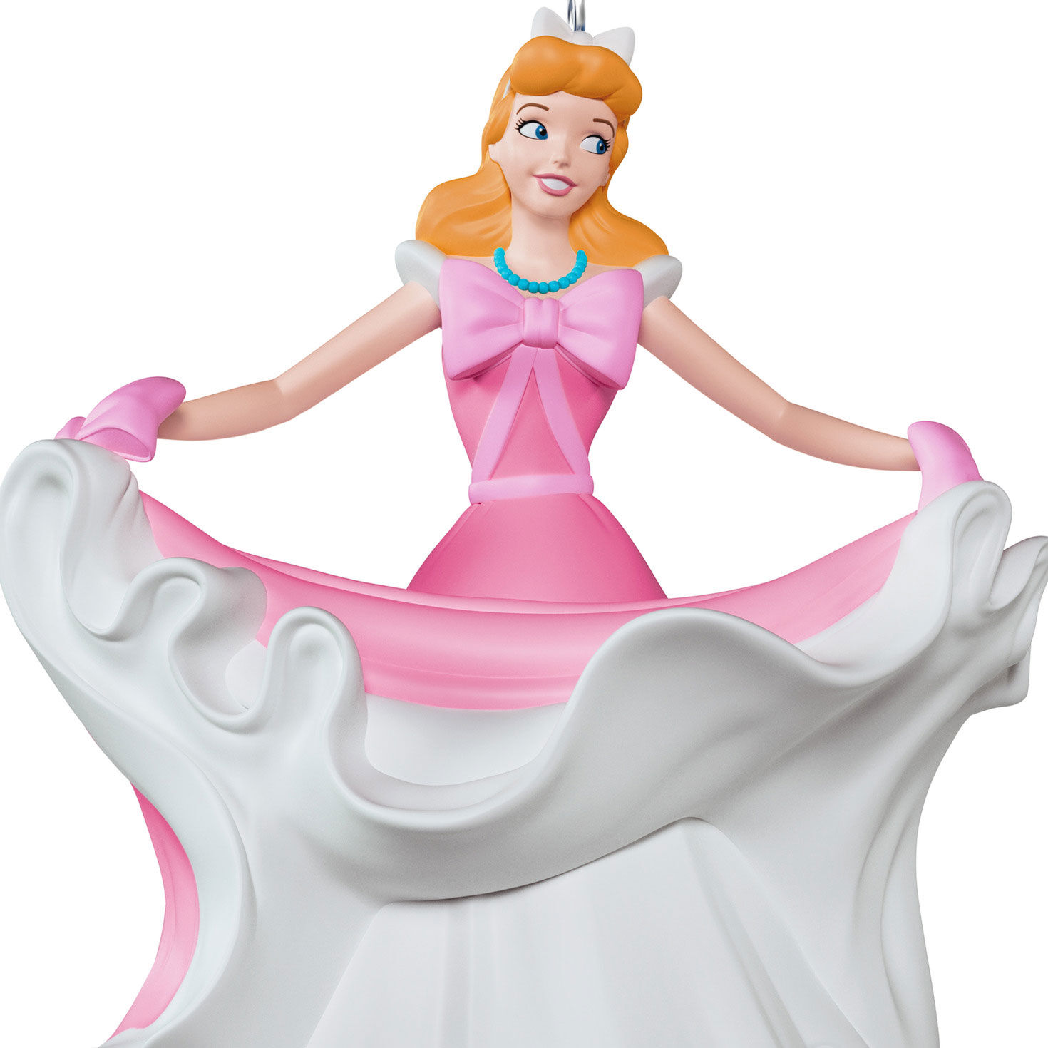 Cinderella in Pink Dress Keepsake Ornament closeup view image number 5