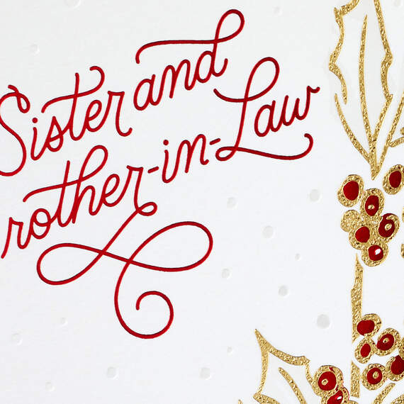 The Love We Share Christmas Card for Sister and Brother-in-Law, , large image number 5