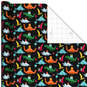 8-Bit Dinosaurs Birthday Wrapping Paper, 20 sq. ft., , large image number 1