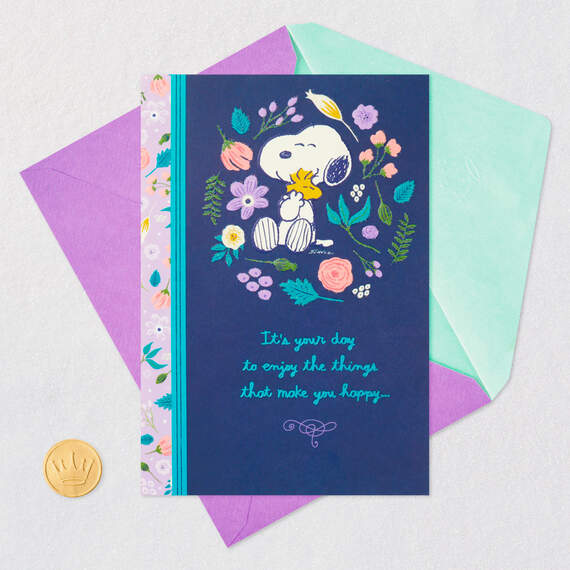 Peanuts® Snoopy and Woodstock Sharing a Hug Mother's Day Card, , large image number 5