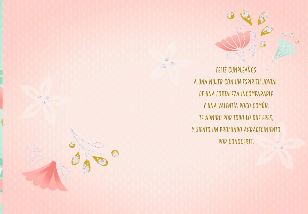 You're a Beautiful, Bold Woman SpanishLanguage Birthday