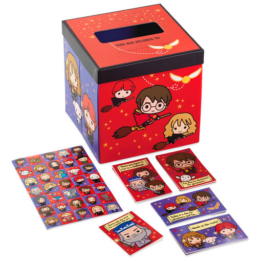 Harry Potter™ Kids Classroom Valentines Set With Cards, Stickers and Mailbox, 
