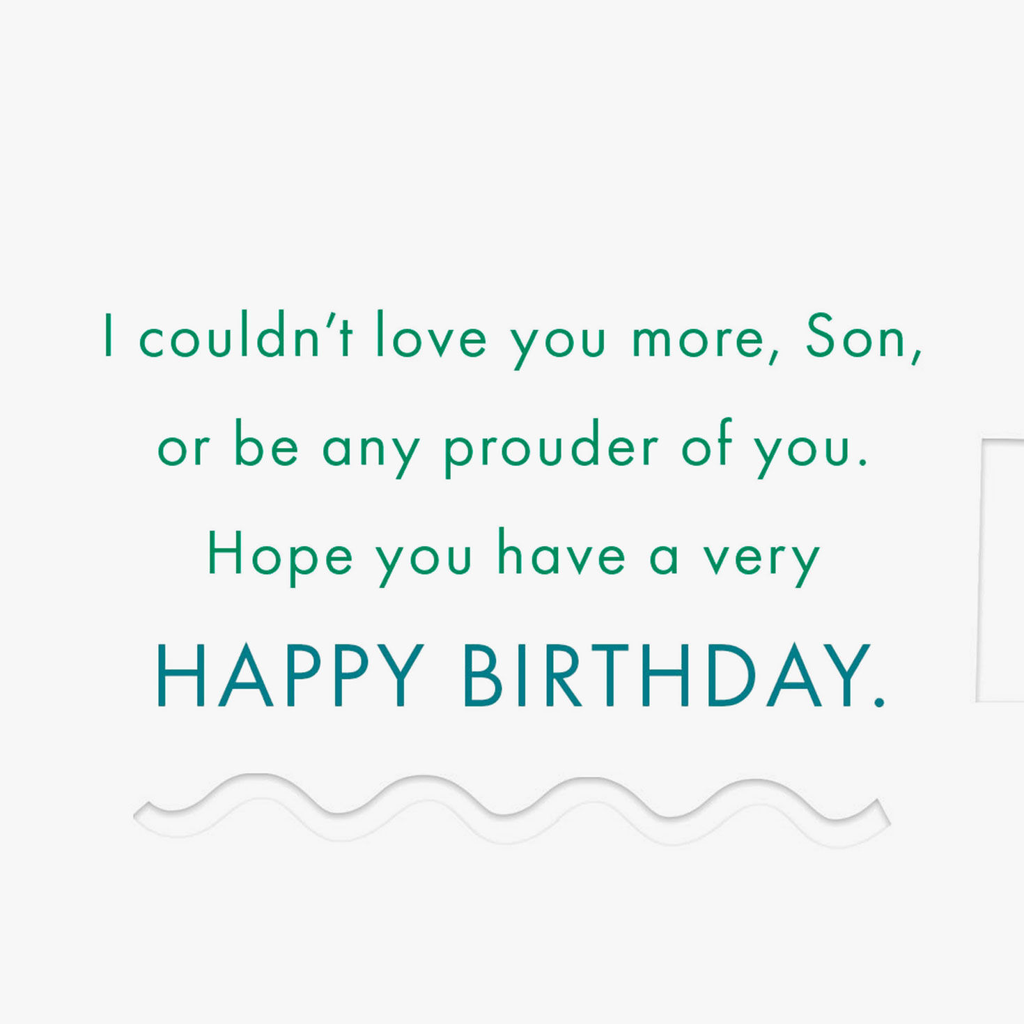 Geometric Heart Birthday Card for Son Sentiment image number 2