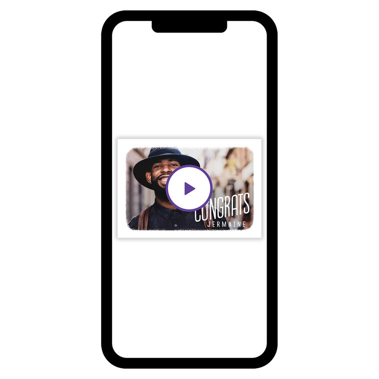 White Frame Horizontal Congratulations eCard