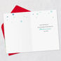 Blue Glass Tree Decorations Christmas Card Open card with envelope image number 3