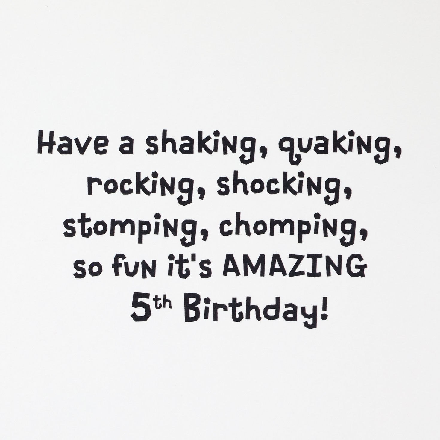 Cute Monsters 5th Birthday Card With Stickers Sentiment image number 2