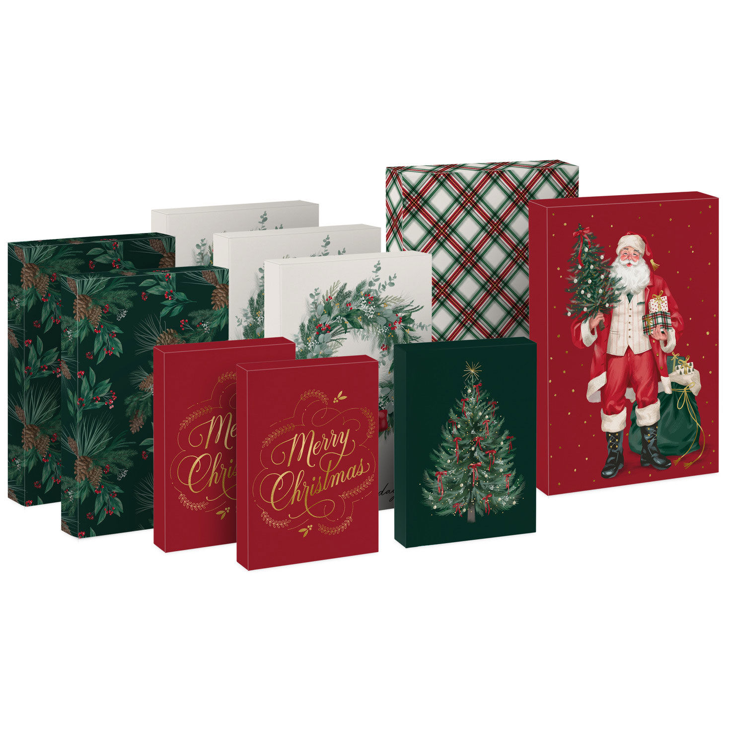 Classic Yuletide 10-Pack Assortment Christmas Gift Boxes for only USD 11.99 | Hallmark