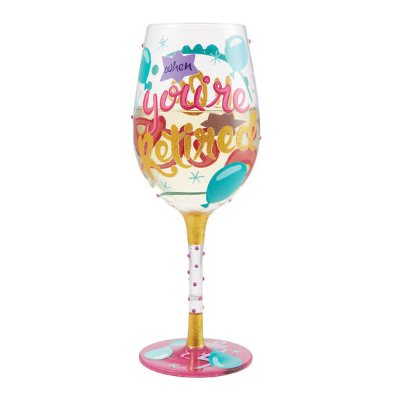 Lolita Life Is Better When Retired Wine Glass, 15 oz., , large image number 2