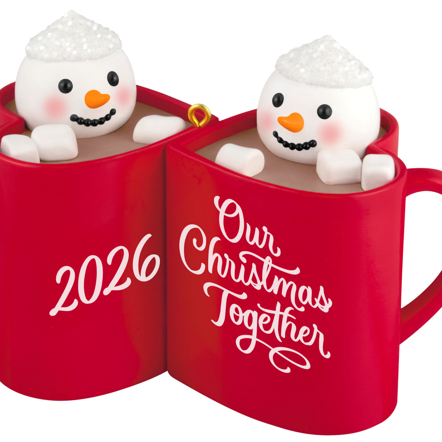 Our Christmas Together Red Mugs Keepsake Ornament  image number 5