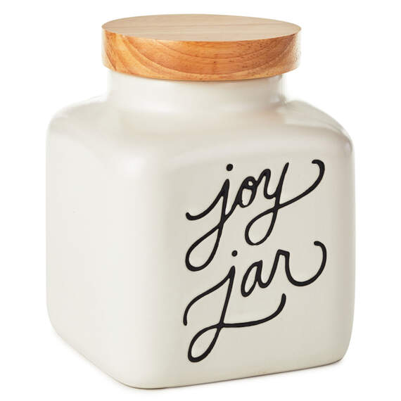 Ceramic Joy Jar and Notepad, Set of 2