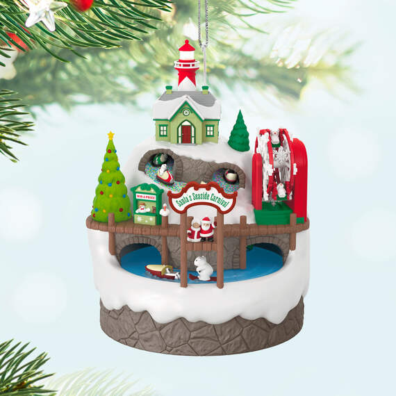 Santa's Seaside Carnival Musical Ornament With Light and Motion, , large image number 2