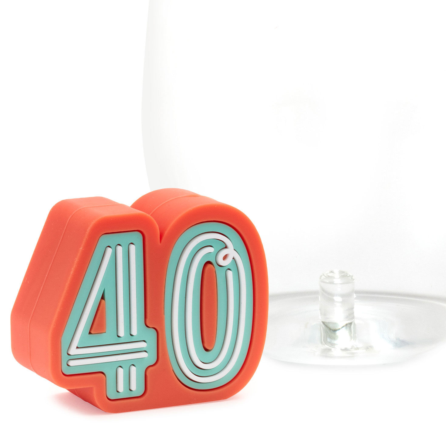 Charmers 40th Birthday Silicone Charm, , large image number 3