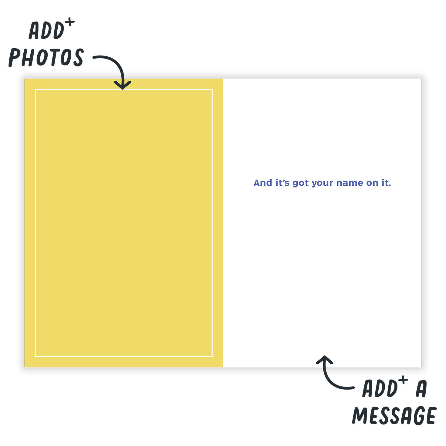 Personalized Smiley Face Hug Thinking of You Card  image number 3