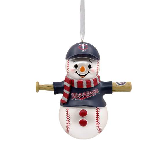 MLB Milwaukee Brewers™ Baseball Snowman Hallmark Ornament, , large image number 1