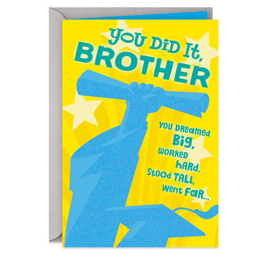 You Did It, Brother Graduation Card, 