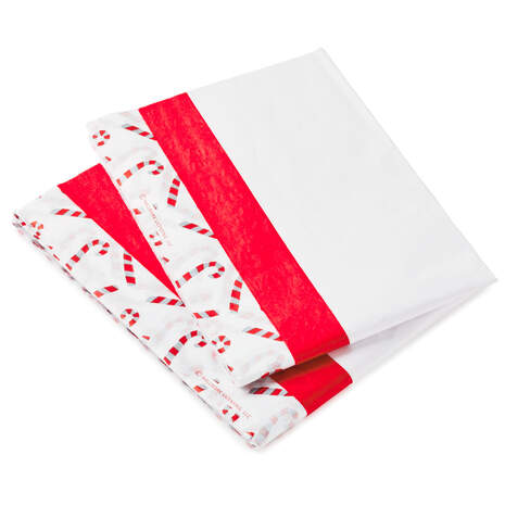 Candy Canes/Red/White 3-Pack Christmas Tissue Paper, 30 sheets, , large