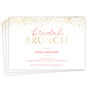 Gold Shimmer Brunch Bridal Shower Invitation, , large image number 1