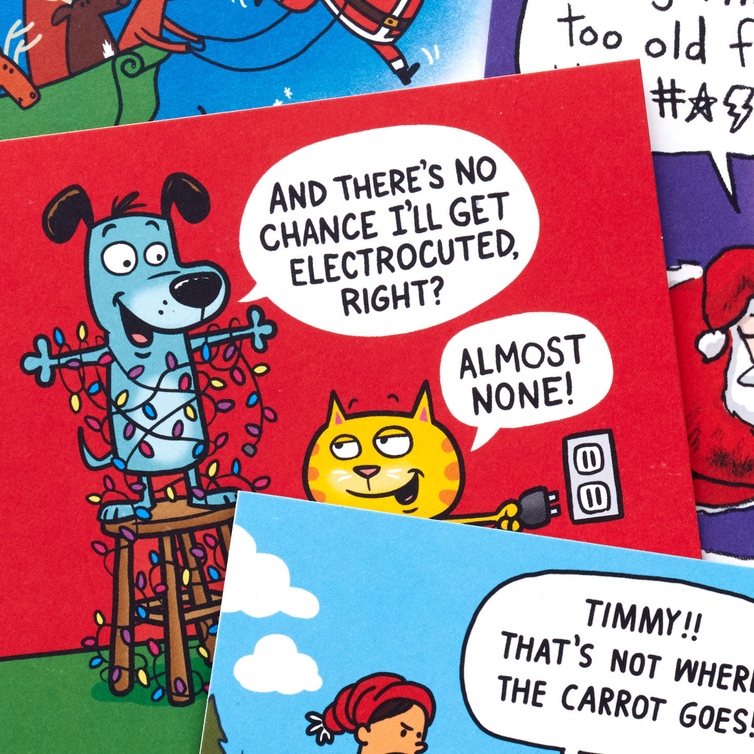 Cartoon Funny Christmas Cards Assortment Cover Detail image number 5