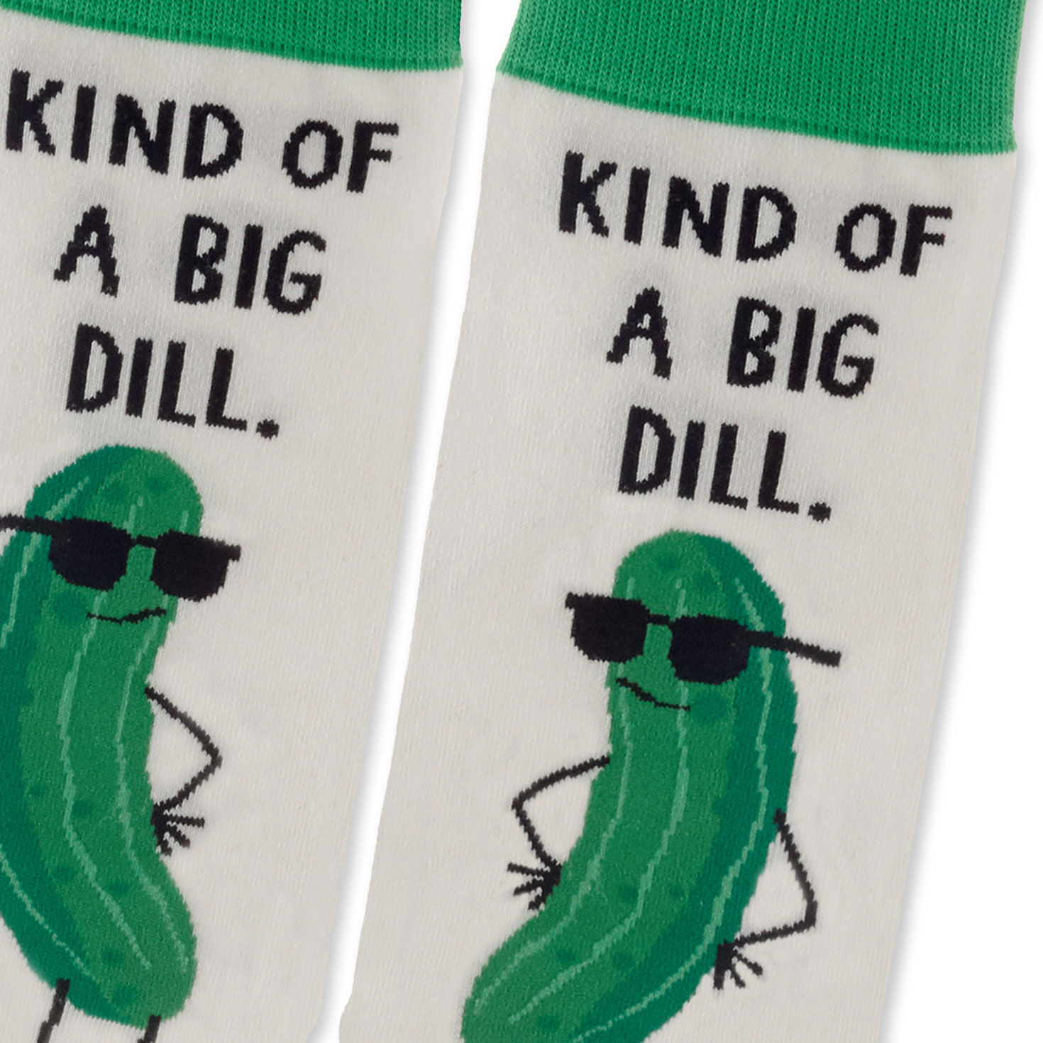 Kind of a Big Dill Pickles Novelty Crew Socks  image number 3