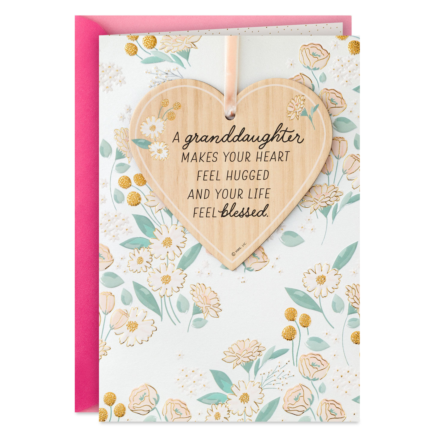Joy to Our Family Birthday Card for Granddaughter with Ornament