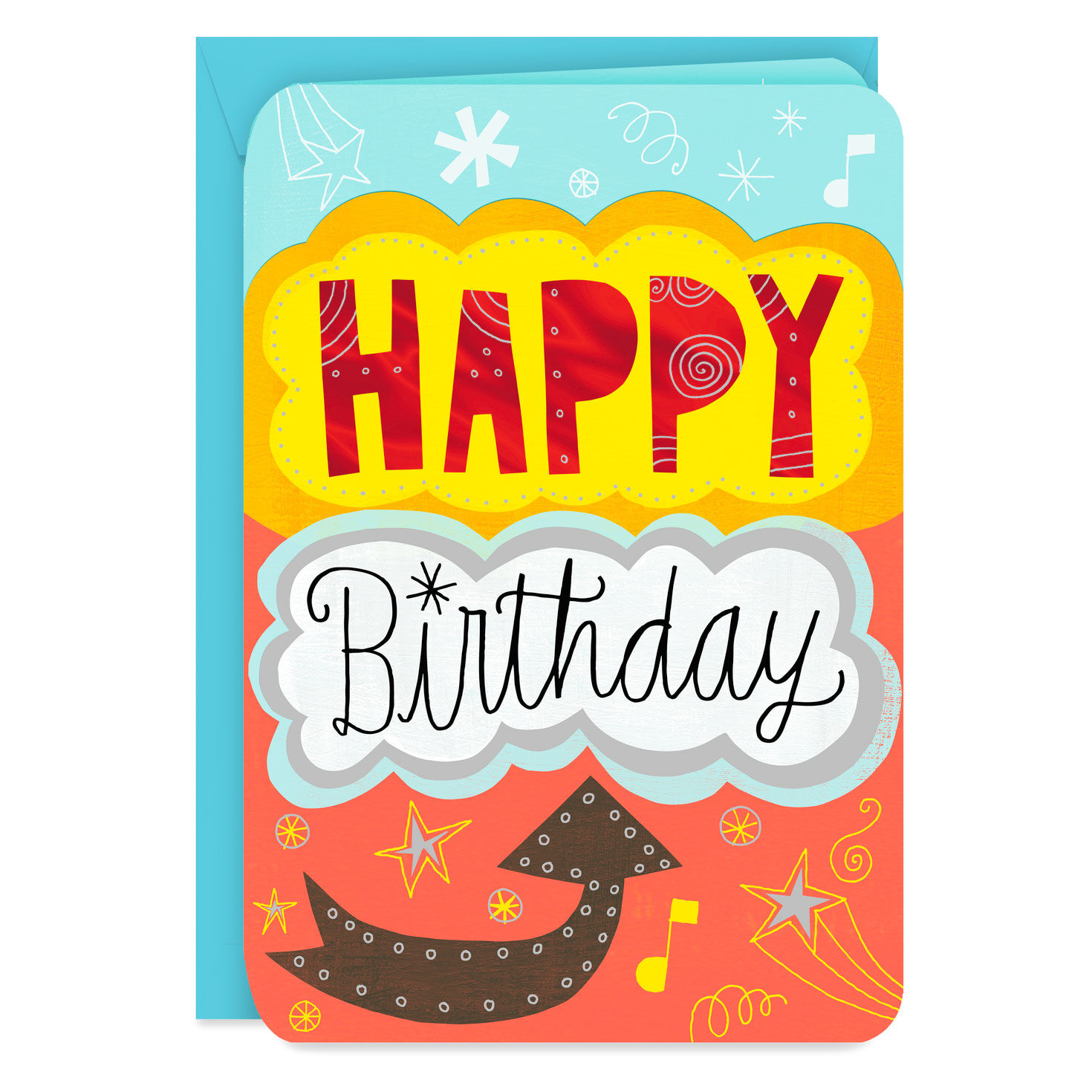 16" Celebrate Jumbo Birthday Card From All