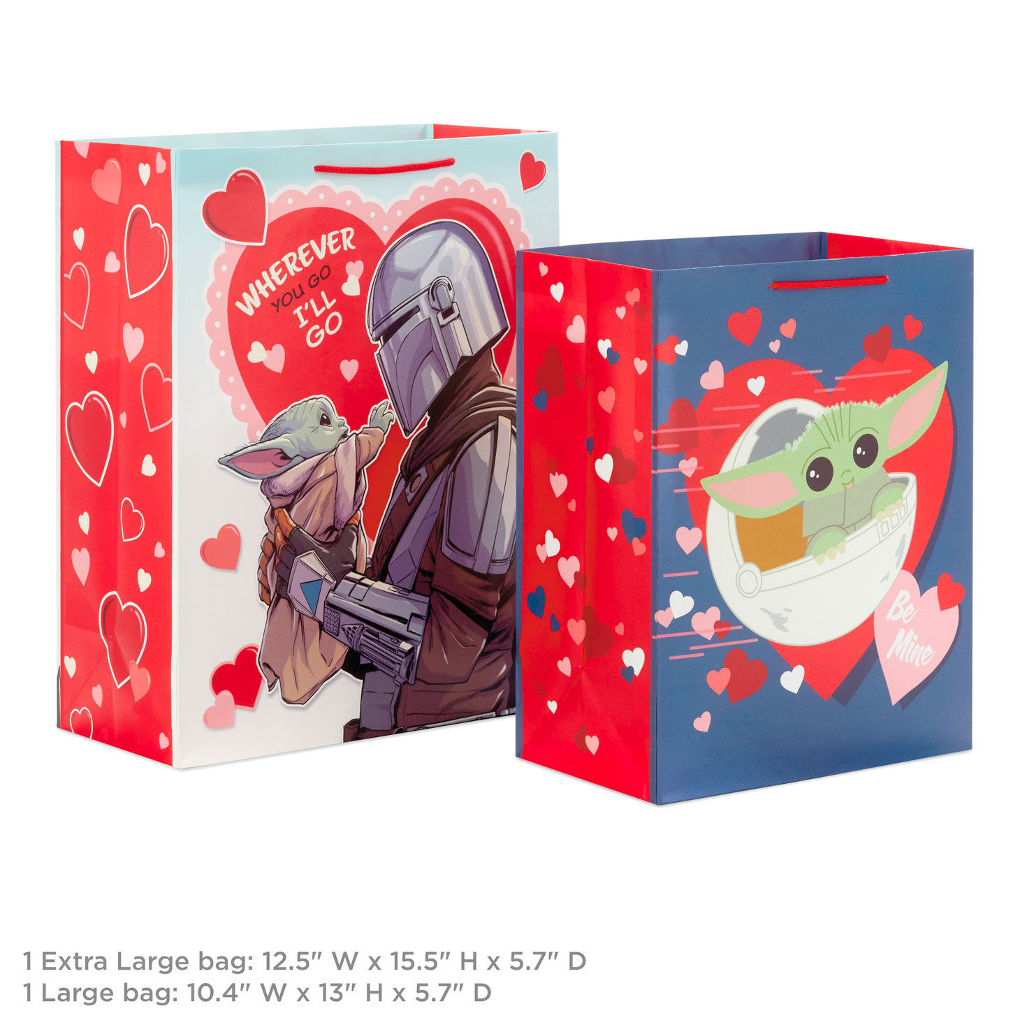 Star Wars: The Mandalorian™ 2-Pack Large and XL Valentine's Day Gift Bags for only USD 9.49 | Hallmark