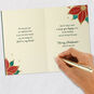 Elegant Poinsettia Love Christmas Card for Spouse signing card image number 9