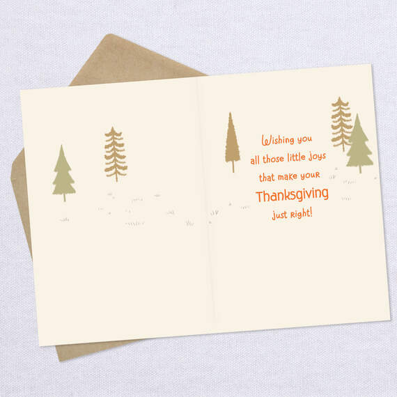Bear and Fox Little Joys Thanksgiving Card, , large image number 3