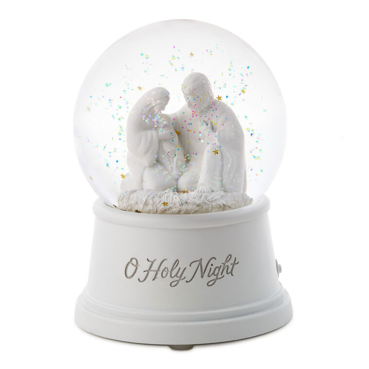 Holy Family Snow Globe With Music