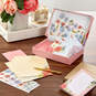 Pink Floral Stationery Set and Desk Organizer Box, , large image number 6