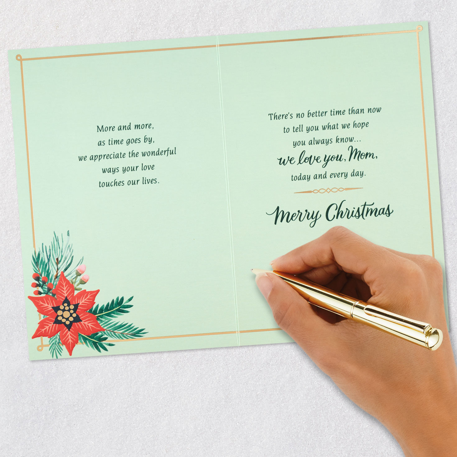 We Love You, Mom Christmas Card, , large image number 7