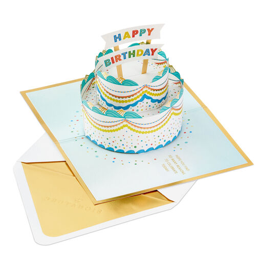 Celebrating You Cake 3D Pop-Up Birthday Card, 